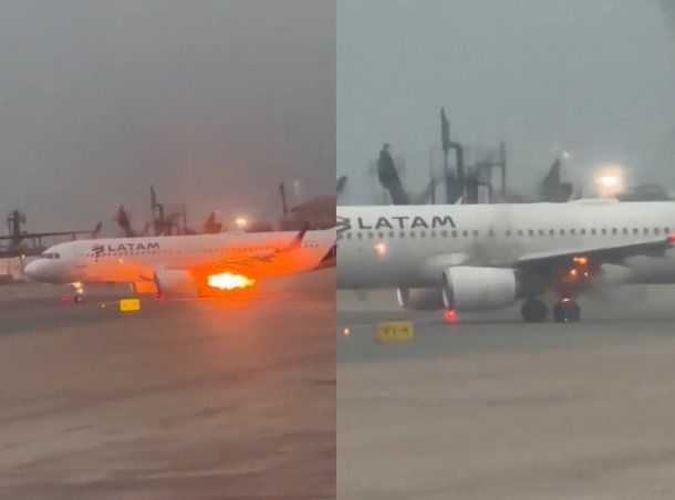 Pánico en Perú: se incendió un avión de Latam antes de despegar y tuvieron que evacuar de emergencia.