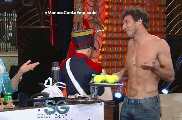 Mónaco se quedó en cuero con Susana Giménez