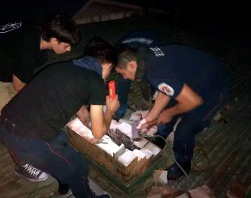 Un ladrón quedó atrapado en una chimenea durante un intento de asalto