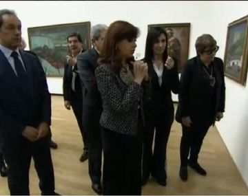 Cristina encabeza inauguración en el Museo de Bellas Artes