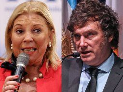 Elisa Carrió y Javier Milei