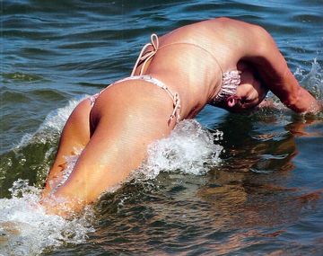 Pía Slapka se luce en las playas de Punta del Este