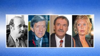 Elías Jassán, Armando Caro Figueroa, Juan Schiaretti y Adelina Dalesio de Viola Elías Jassán, Armando Caro Figueroa, Juan Schiaretti y Adelina Dalesio de Viola