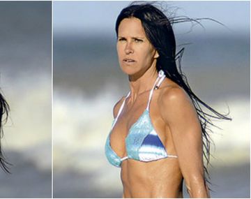 Carolina Baldini, diosa en Pinamar