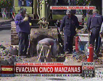 Sellaron el escape de gas que obligó a evacuar cinco manzanas