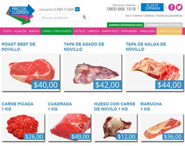 El Gobierno advirtió que no autorizó aumentos en los precios cuidados de la carne