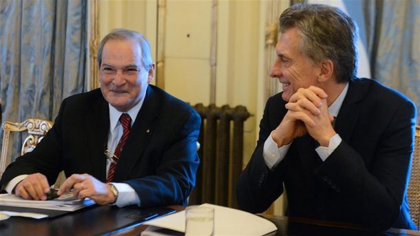 El ministro Jorge Lemus y Mauricio MAcri
