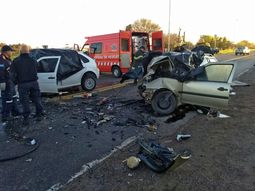 El accidente ocurrió sobre la ruta Nº 5 El accidente ocurrió sobre la ruta Nº 5