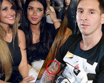 Mirá el romántico tatuaje que comparten Lionel Messi y su mujer