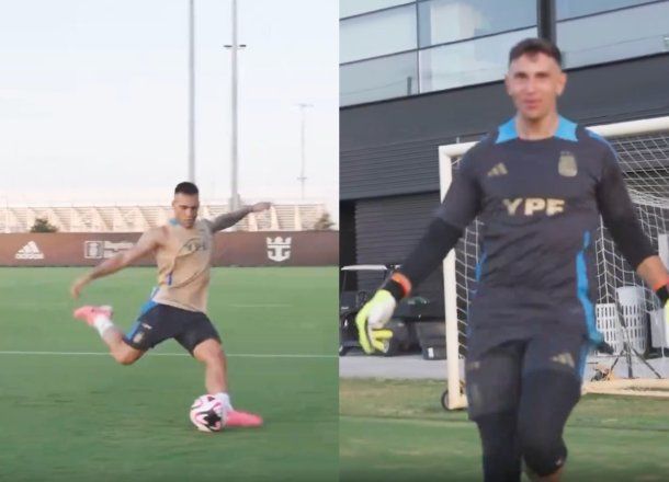 El penal viral que Dibu Martínez le atajó a Lautaro Martínez.