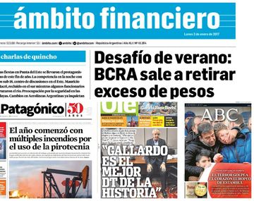 Mirá las tapas de los diarios