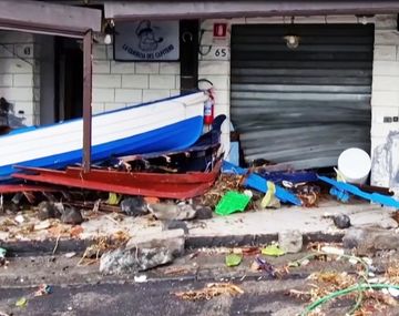 El ciclón Harry causó destrozos e inundaciones en su paso por Italia