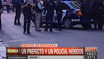 tiroteo en recoleta: hay dos personas heridas tiroteo en recoleta: hay dos personas heridas