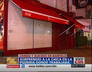 Un hombre mató a su ex pareja en una pizzería y se suicidó