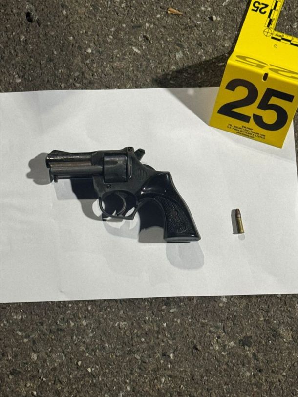 El arma secuestrada.