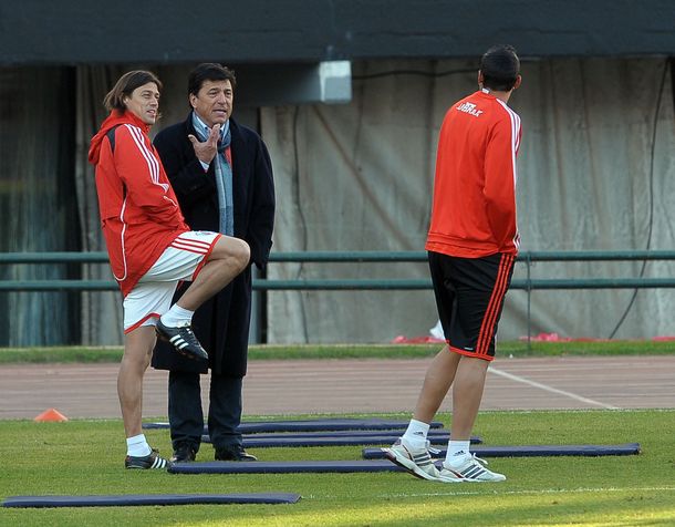 Passarella dijo presente en el entrenamiento de River