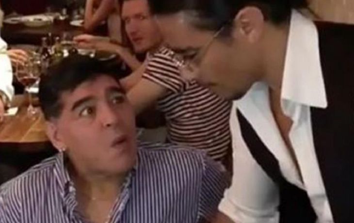 Diego Maradona se encontró con el Rey de la sal: Si yo la sacara así de limpia
