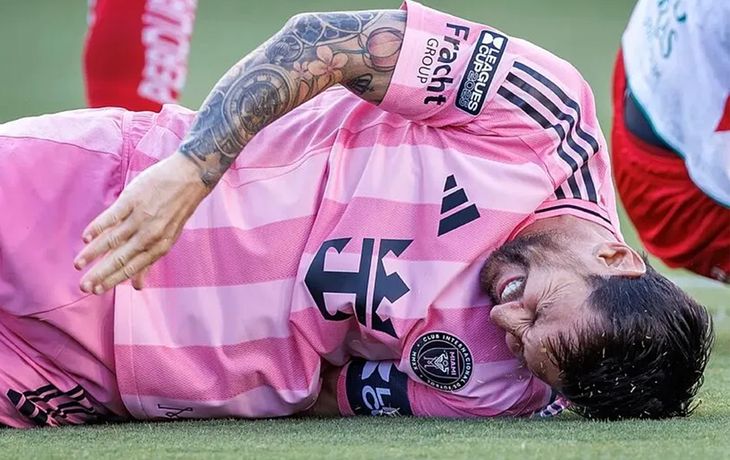 Lionel Messi lesionado.