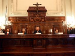 Los cuatro integrantes de la Corte Suprema de Justicia.