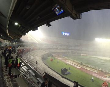 Se suspendió: por las fuertes lluvias