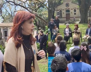 Cristina Kirchner visitó la UNA tras la protesta en la Estación de Once