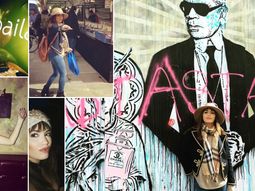 El álbum de fotos de Lali Espósito, turista en Londres: noches de soltera y bailes