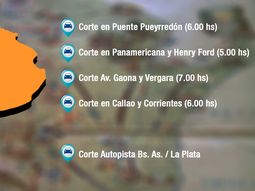 martes caotico: el paro incluye piquetes en los accesos a la ciudad martes caotico: el paro incluye piquetes en los accesos a la ciudad