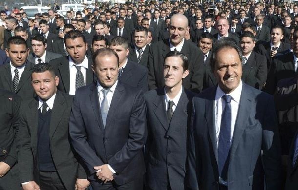 En medio de los rumores de alejamiento, Insaurralde se mostró con Scioli