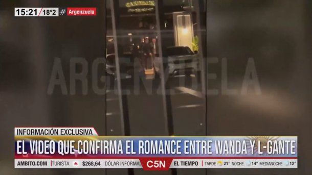 El video que confirma el romance entre Wanda Nara y L-Gante