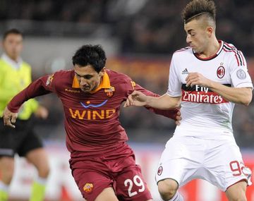 Roma y una victoria con acento argentino ante Milan