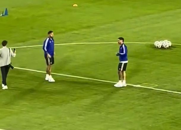 Las cábalas, intactas: Rodrigo de Paul y Leandro Paredes retomaron su ritual con los caramelos