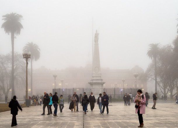 Niebla en Buenos Aires.&nbsp;
