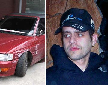 Auto chocado por Carlos Nair Menem