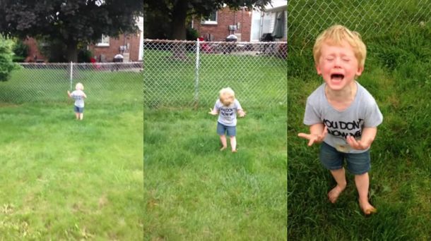 Dura lección: un niño se vuelve loco tras pisar excremento descalzo