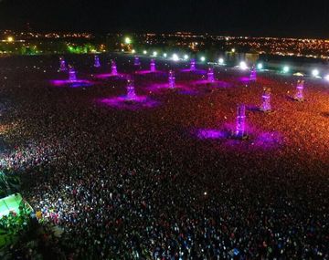 El predio La Colmena, lleno de gente @dronmardelplata