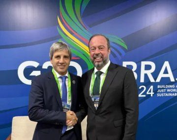 Luis Caputo en el G20 en Brasil.