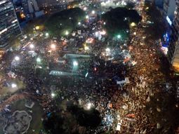 #niunamenos mira la increible convocatoria desde un drone #niunamenos mira la increible convocatoria desde un drone