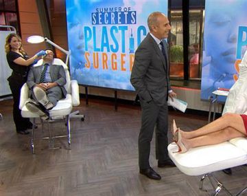 Recibieron inyecciones de botulina en TV