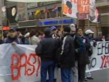 Piquete en Corrientes y Callao provocó un caos de tránsito
