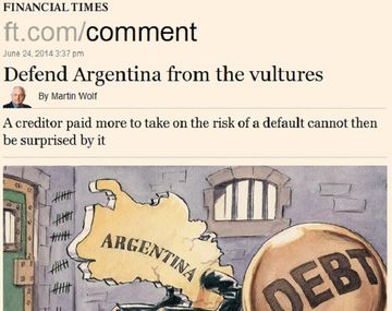 El Financial Times también calificó de extorsión al fallo de Thomas Griesa