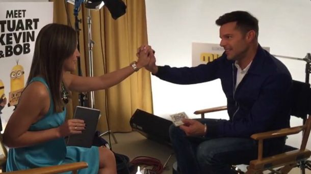 Fernanda Arena de C5N cumplió su sueño con Ricky Martin