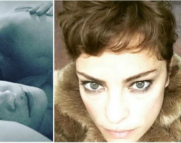 Dolores Fonzi estrenó nuevo look y se muestra muy acaramelada con su novio en la cama