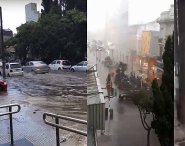 Lluvia e inundación en Mar del Plata