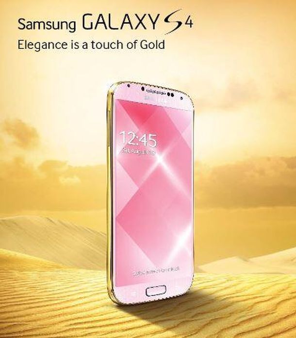 Samsung presenta un nuevo Galaxy S4 dorado