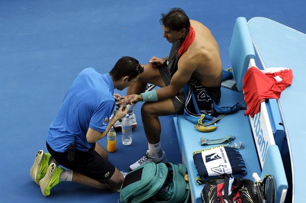 Así quedó la mano de Nadal tras destrozar a Federer