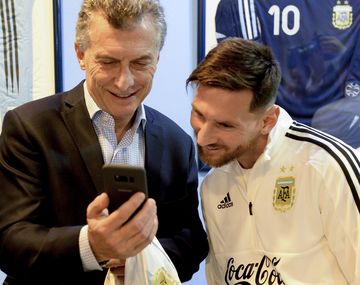 Mauricio Macri y Lionel Messi
