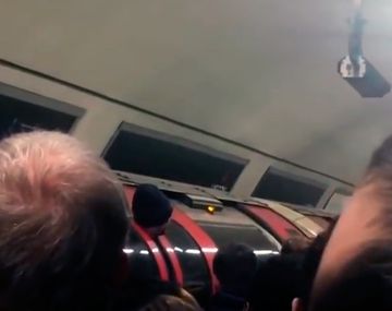 El hombre estuvo varios minutos atrapado