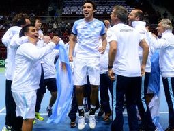 Los festejos tras superar a Polonia Los festejos tras superar a Polonia