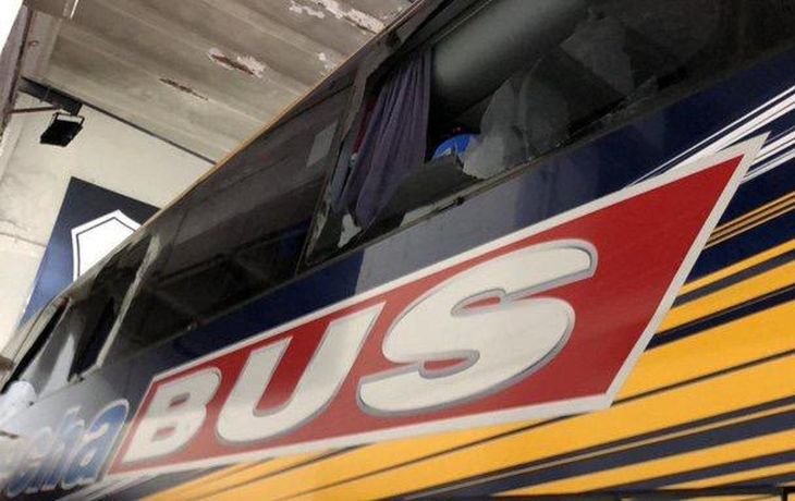 Así quedó el micro de Boca