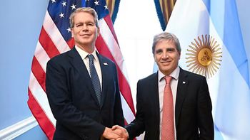 Scott Bessent y Luis Caputo. Scott Bessent y Luis Caputo.